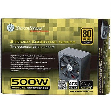 SilverStone SST-ST50F-ESG Strider Essential 500W Gold  Single +12V Rail