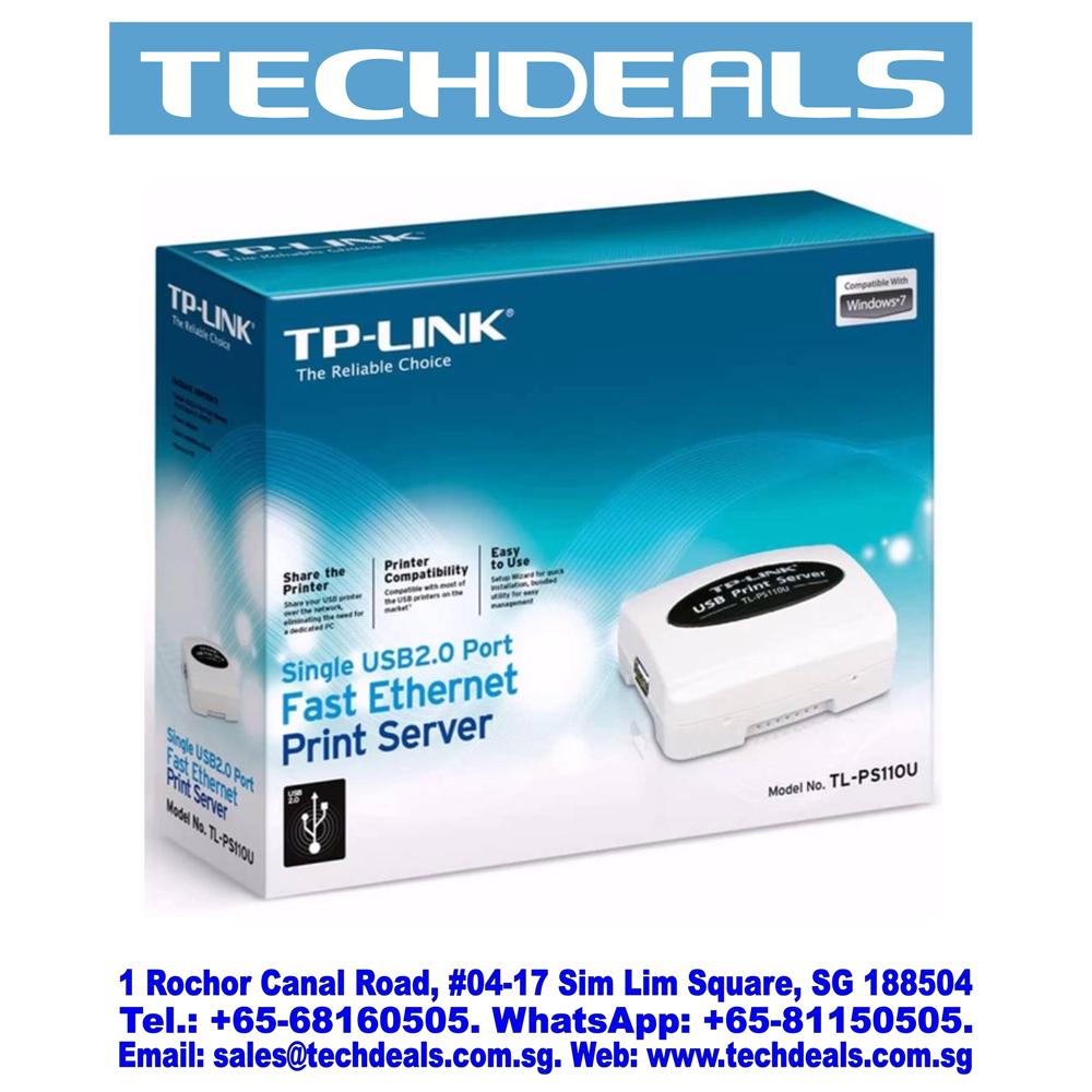 TP-Link TL-PS110U Single USB 2.0 port fast ethernet Print Server