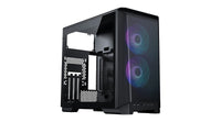 P200A High Airflow Mesh mITX DRGB TG Case - Black