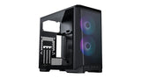 P200A High Airflow Mesh mITX DRGB TG Case - Black