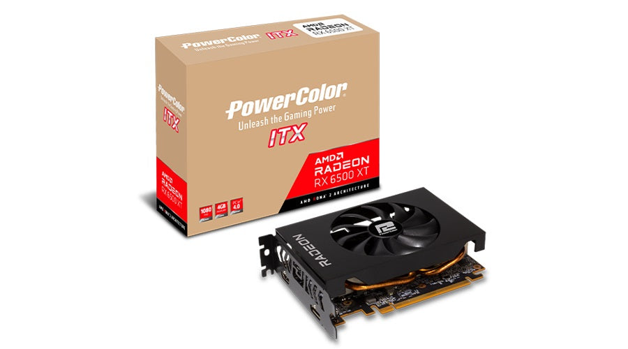 PowerColor AMD Radeon RX 6500 XT ITX 4GB GDDR6 Graphics Card