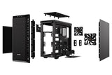 Pure Base 600 ATX Case with Solid Side Panel and 1x12cm+14cm Pure Wings Fans - Black
