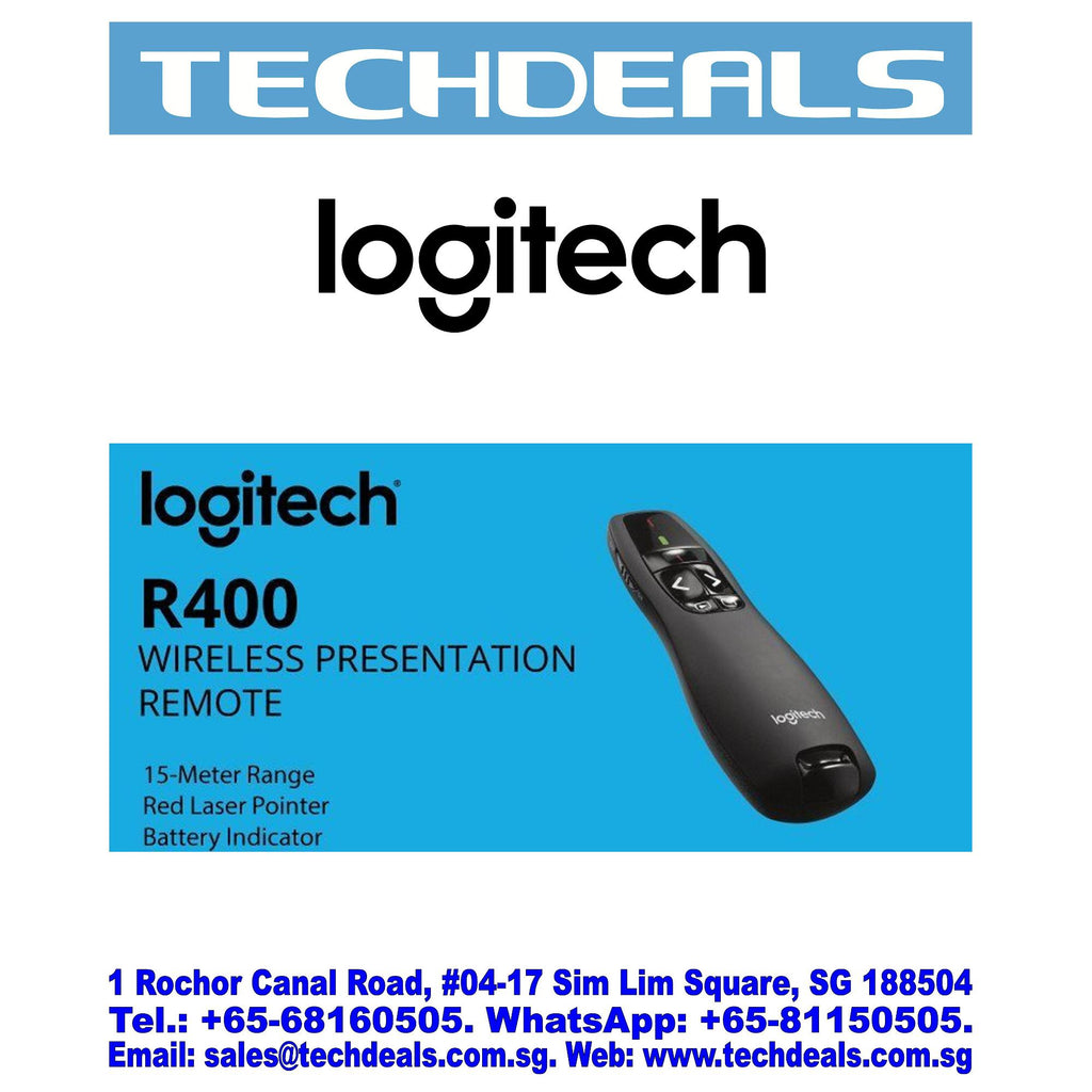 Logitech Wireless Presenter R400 – TechDeals Pte Ltd