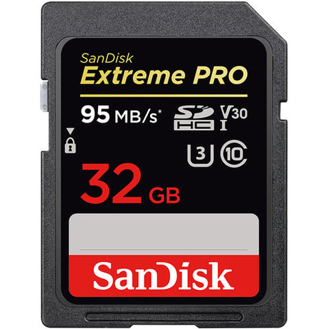 Extreme Pro SD Card | U3, C10, V30, UHS-I, R95MB/s, W90MB/s - 32GB
