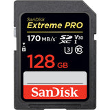 SDSDXXY Extreme Pro SD Card | U3, C10, V30, UHS-I, R170MB/s, W90MB/s | 64GB | 128GB | 256GB | 512GB