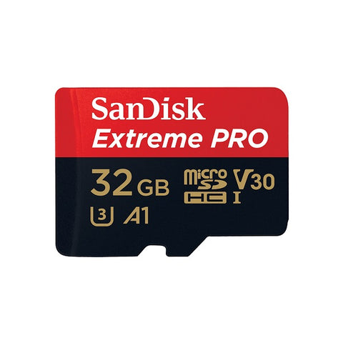 Extreme Pro MicroSD Card | V30, U3, C10, A1, UHS-1, R100MB/s W90MB/s | with SD Adapter - 32GB