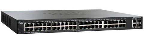 Cisco 50-port Gigabit Smart Switch, PoE, 370W (on 48 ports)