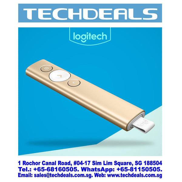 LOGITECH SPOTLIGHT WIRELESS PRESENTER GOLD (1Y)