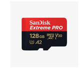 SanDisk Extreme Pro microSDXC SQXCD V30 U3 C10 A2 UHS-I w/SD Adaptor | 200MB/s R | 90MB/s W - 128GB