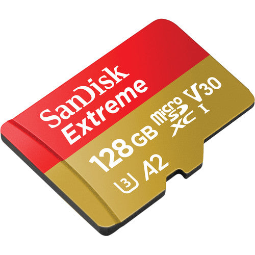 SanDisk SDSQXAA Extreme microSDXC Card for Mobile Gaming, upto 190 MB/s R, 90MB/s W - 128GB
