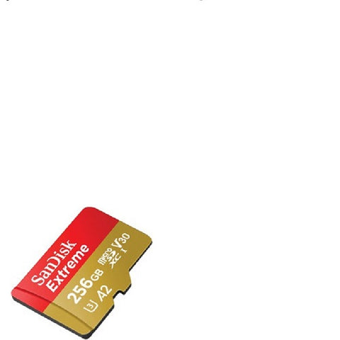 SanDisk SDSQXAV Extreme microSDXC Card for Mobile Gaming, upto 190 MB/s R, 90MB/s W - 256GB