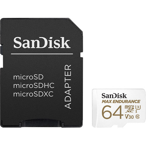 SDSQQVR MAX Endurance MicroSD Card w/Adapter | 64GB | 128GB | 256GB