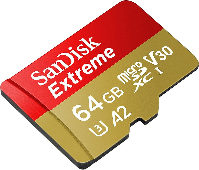 SanDisk SDSQXAH Extreme microSDXC Card for Mobile Gaming, upto 170 MB/s R, 80MB/s W - 64GB