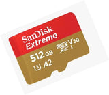 SanDisk SDSQXAV Extreme microSDXC Card for Mobile Gaming, upto 190 MB/s R, 130MB/s W, without SD Adapter - 512GB