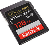 SanDisk SDXXD Extreme PRO SDXC UHS-I Card V30, U3, C10, UHS-I, 200MB/s R, 90MB/s W - 128GB