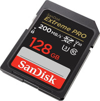 SanDisk SDXXD Extreme PRO SDXC UHS-I Card V30, U3, C10, UHS-I, 200MB/s R, 90MB/s W - 128GB