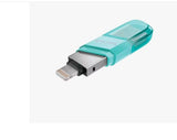 SanDisk iXpand Flash Drive Flip IX60N Ice Mint iOS USB 3.0 Drive - 128GB