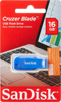 Sandisk SDCZ50C-016G Cruzer Blade 16GB USB 2.0 Drive