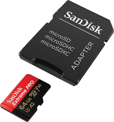 Sandisk SDSQXCU Extreme Pro microSDXC Card | UHS-I | R200M - 64GB