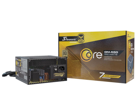 Core 80 Plus Gold Semi Modular Silent Fan ATX Power Supply | GM-550 550W | GM-650 650W