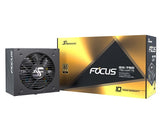 Seasonic Focus GX 80 Plus Gold Fully Modular PSU with Hybrid Silent Fan 140mm Depth