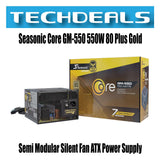 Core 80 Plus Gold Semi Modular Silent Fan ATX Power Supply | GM-550 550W | GM-650 650W