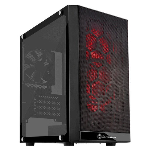 PS15B-RGB Tempered Glass mATX  Case with 3*120mm Fans (2*RGB)