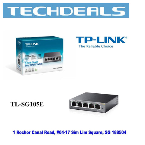 TP-Link TL-SG105E 5-Port Gigabit Desktop Easy Smart Switch