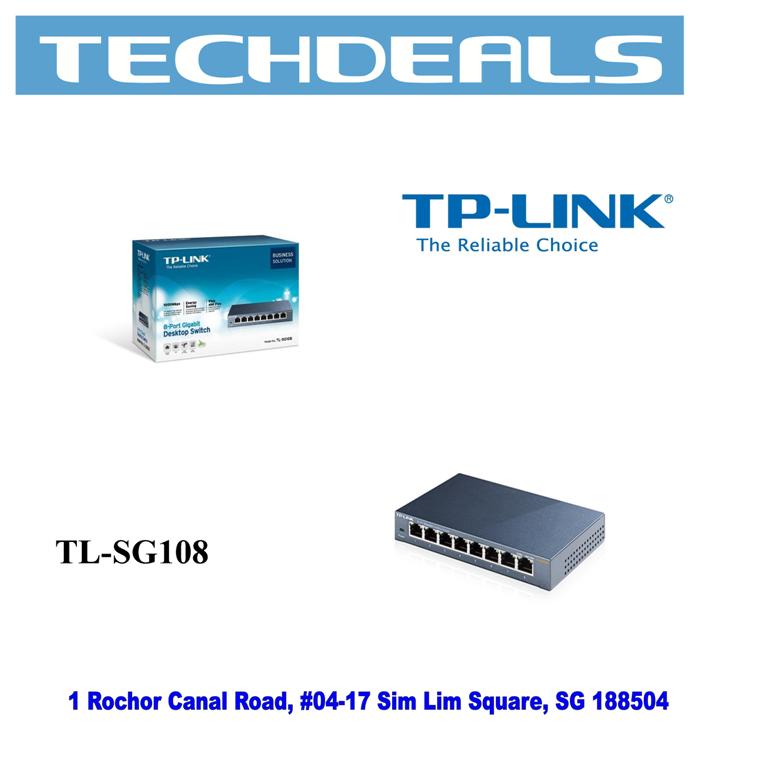 TP-Link TL-SG108 8-port Desktop Gigabit Switch