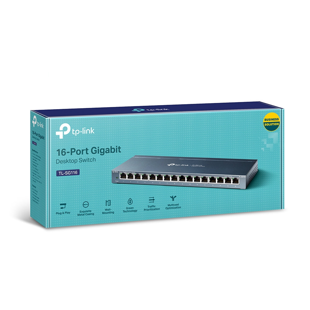 TL-SG116 16-Port Gigabit Desktop Network Switch
