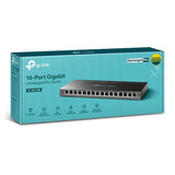 TL-SG116E 16-Port Gigabit Easy Smart Switch | Desktop Steel Case