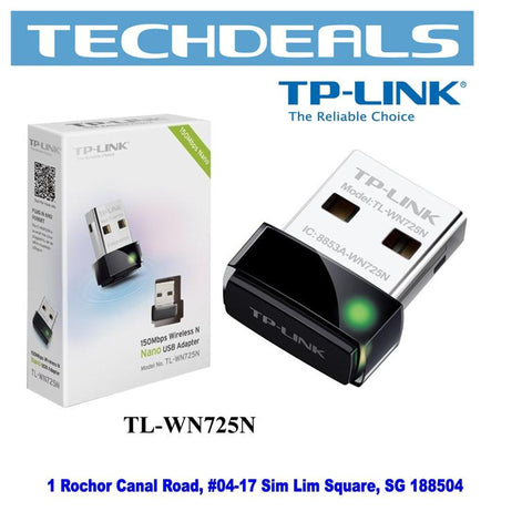 TP-Link TL-WN725N 150Mbps Wi-Fi USB Adapter