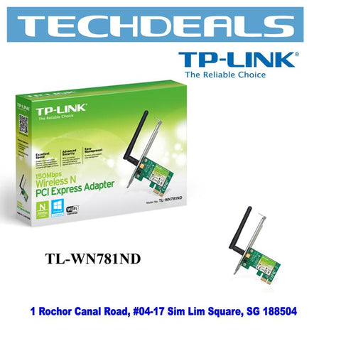 TP-Link TL-WN781ND 150Mbps Wi-Fi PCI Express Adapter