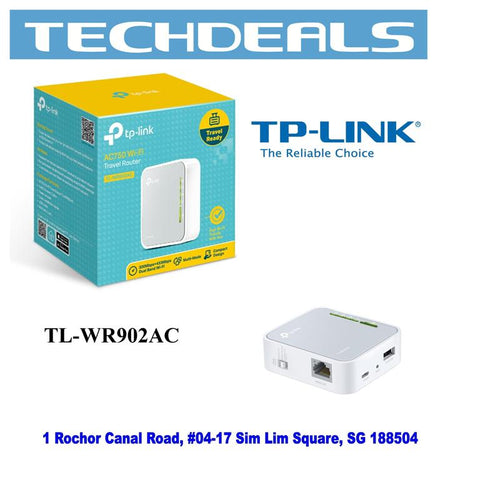 TP-Link TL-WR902AC AC750 Mini Pocket Wi-Fi Router