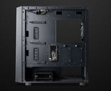 Forge L Tempered Glass High Airflow ATX case with 3x14cm & 1x12cm OMNI Fans+HUB - Black