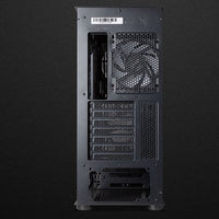 Forge L Tempered Glass High Airflow ATX case with 3x14cm & 1x12cm OMNI Fans+HUB - Black