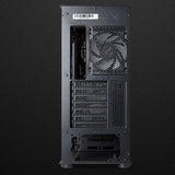 Forge L Tempered Glass High Airflow ATX case with 3x14cm & 1x12cm OMNI Fans+HUB - Black