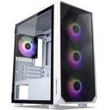 Tecware Forge M OMNI mATX TG Case w/4x12cm OMNI ARGB Fans, Mesh Front Panel, Controller Hub