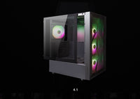 Tecware Forge S ATX TG Case w/4*OMNI P12 ARGB Fans and HUB - Black