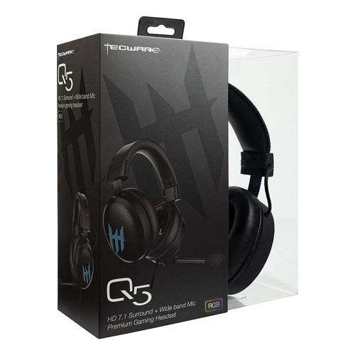 Q5 HD 7.1 Surround + Wide Band Mic Premium USB RGB Gaming Headset