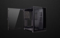 VXC Compact Dual Chamber ATX Case | No fans, Front+Side TG, 7 slots, can mount 5 x12cm fans