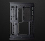 VXC Compact Dual Chamber ATX Case | No fans, Front+Side TG, 7 slots, can mount 5 x12cm fans