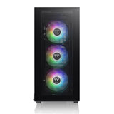 Thermaltake Divider 300 Dual TG Mid Tower ATX Case w/3*120mm ARGB Fans - Black