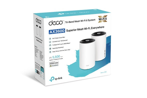 Tp-Link Deco X68(2-Pack) AX3600 Whole Home Mesh WiFi 6 System