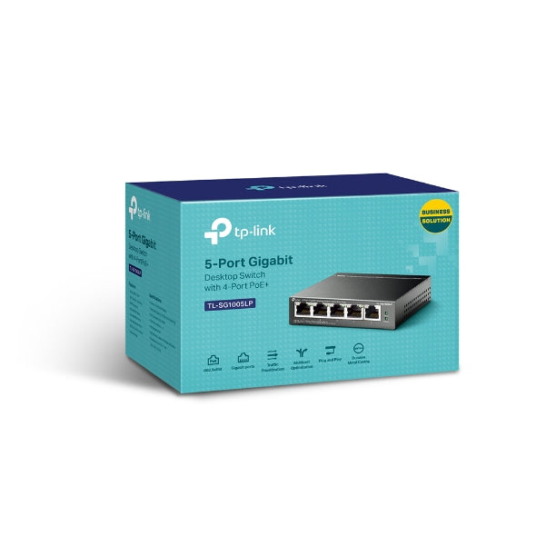 Tp-Link SG1005LP 5-Port Gigabit 4-Port POE+ Network Switch