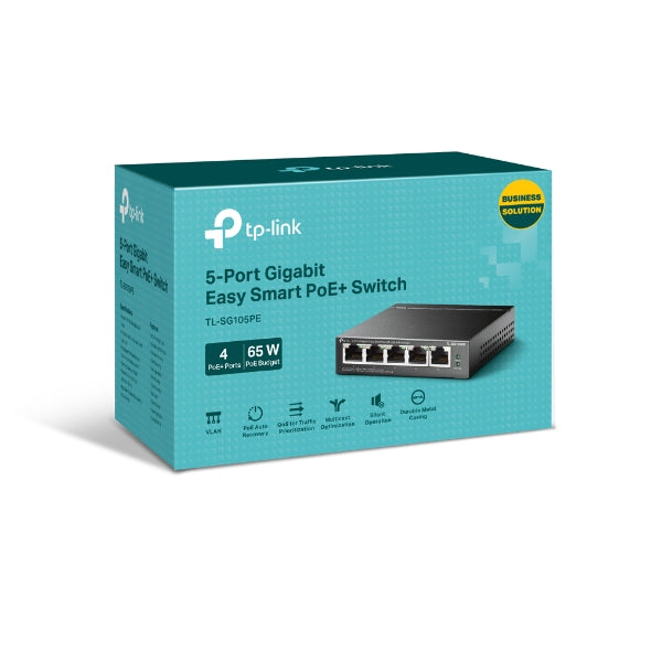 Tp-Link SG105PE 5-Port Easy Smart 4-Port POE Switch