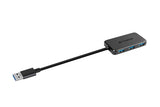 HUB2K SuperSpeed USB 3.1 4-Ports Hub - Black