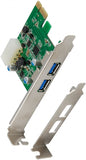 USB 3.0 2-Port PCI-Express Card with Low Profile support