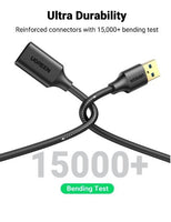 Ugreen 10368 USB3.0 A Male to A Female Extension Cable - 1 metre