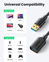 Ugreen 10368 USB3.0 A Male to A Female Extension Cable - 1 metre